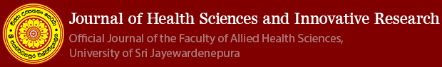 Journal of Health Sciences and Innovative Research 