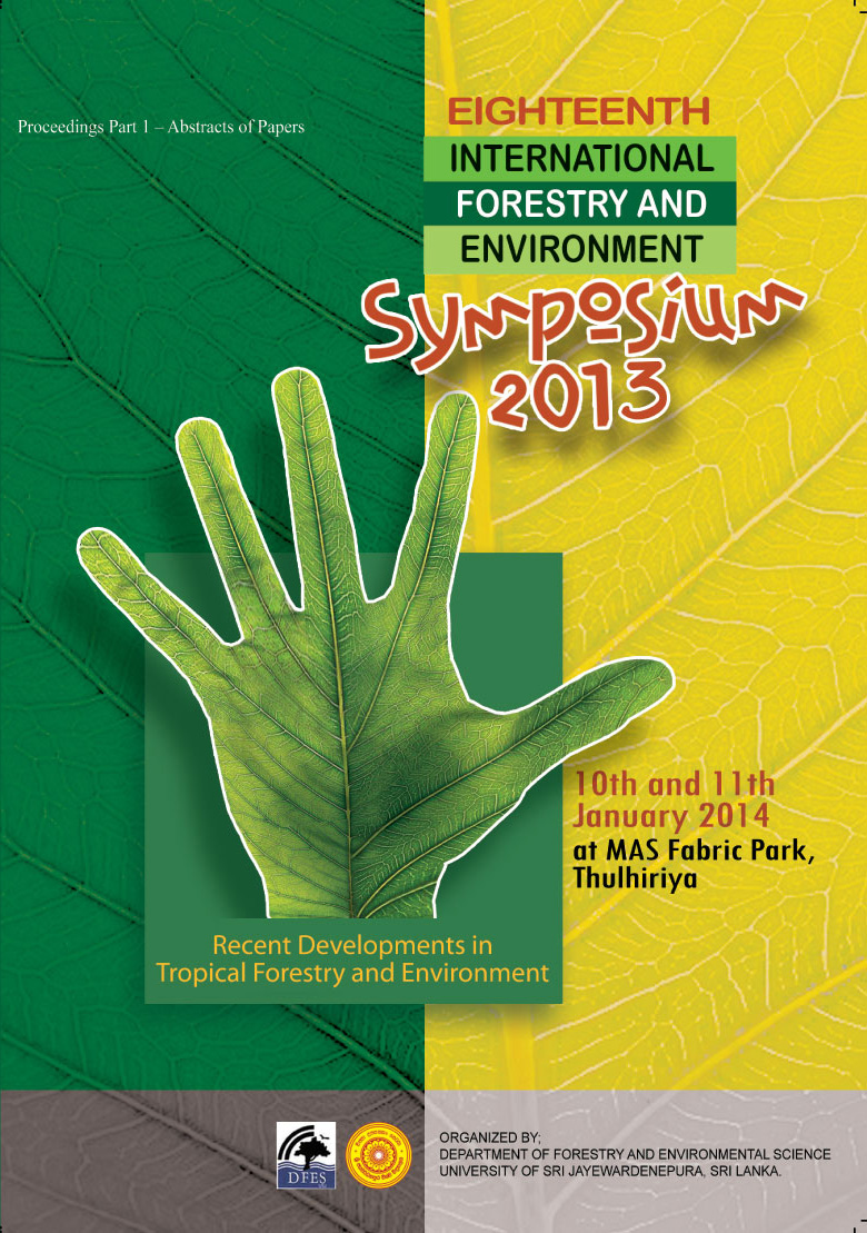 					View Vol. 18 (2013): 18th International Forestry and Environment Symposium 2013
				