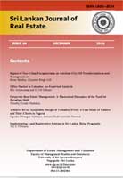 Sri Lanka Journal of Real Estate