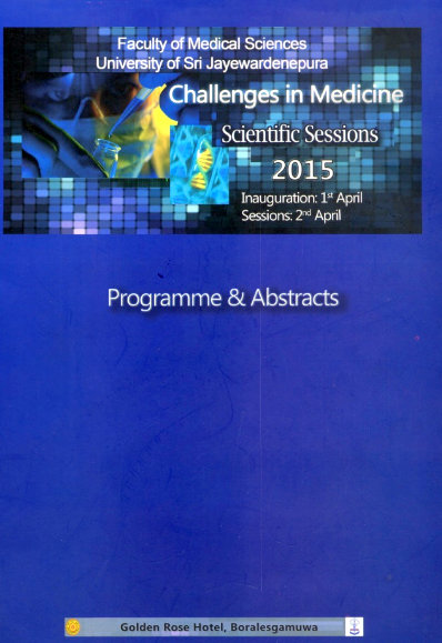 					View 2015: Annual Scientific Sessions of Faculty of Medical Sciences 2015
				