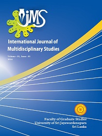 					View Vol. 1 No. 1 (2014): International Journal of Multidisciplinary Studies
				