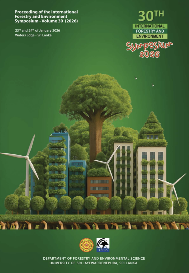 					View Vol. 30 (2026): Proceedings of the 30th Forestry and Environment Symposium
				